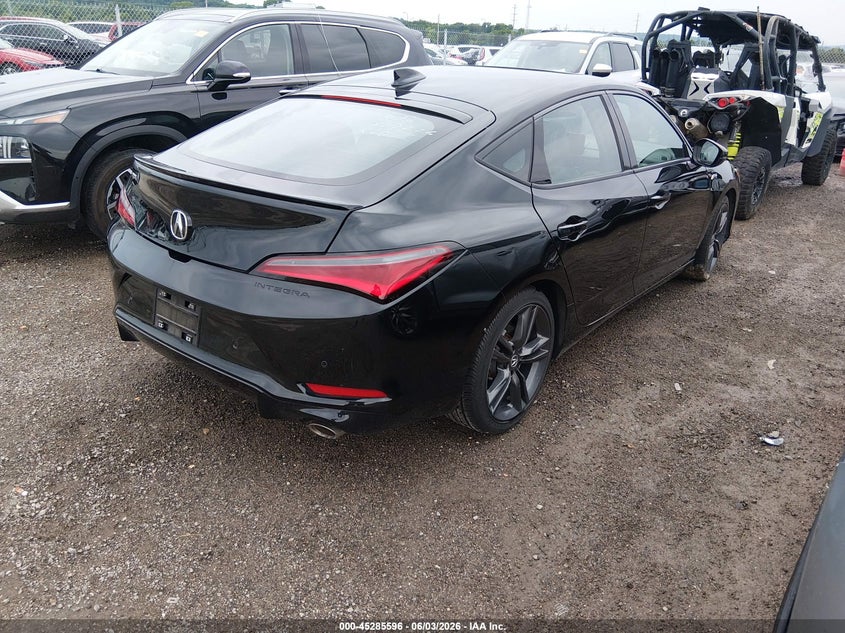 2023 Acura Integra VIN 19UDE4H68PA002328 IAAI salvage auction — LEFT SIDE, Clear (Oklahoma), sold $7,100 on 2026-07-30 (photo 4)