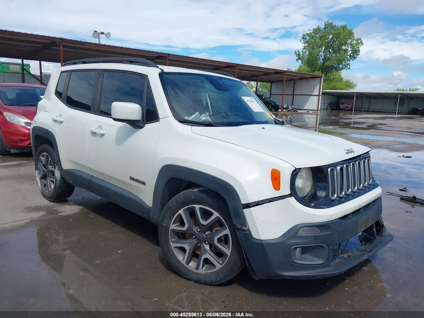 2016 Jeep Renegade VIN ZACCJABT7GPE28272 IAAI salvage auction — FRONT & REAR, Salvage Title, sold $650 on 2026-07-08 (photo 1)