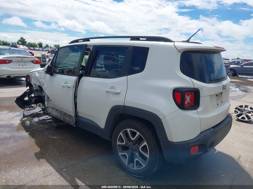 2016 Jeep Renegade VIN ZACCJABT7GPE28272 IAAI salvage auction — FRONT & REAR, Salvage Title, sold $650 on 2026-07-08 (photo 3)