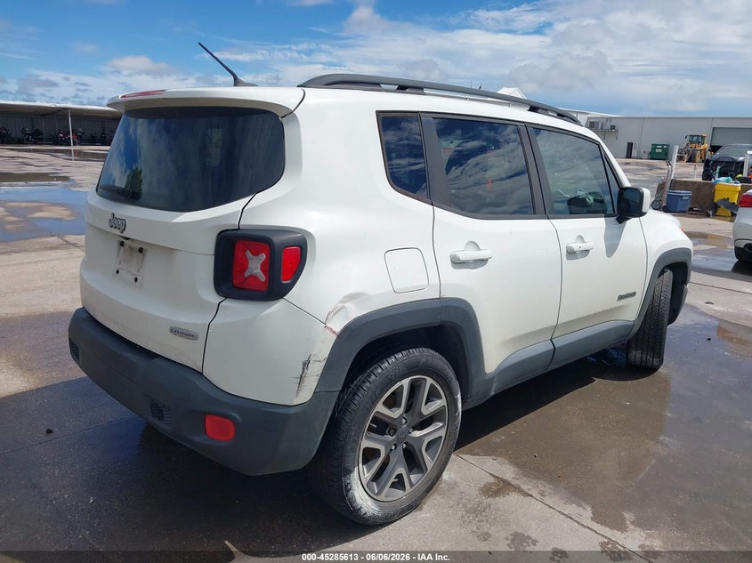 2016 Jeep Renegade VIN ZACCJABT7GPE28272 IAAI salvage auction — FRONT & REAR, Salvage Title, sold $650 on 2026-07-08 (photo 4)