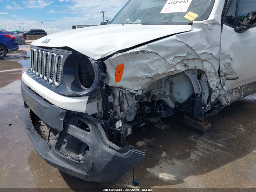 2016 Jeep Renegade VIN ZACCJABT7GPE28272 IAAI salvage auction — FRONT & REAR, Salvage Title, sold $650 on 2026-07-08 (photo 6)