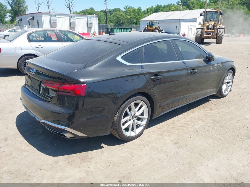 2024 Audi A5 VIN WAUFACF53RA051671 IAAI salvage auction — FRONT END, Salvage - 75% Or Less (Maryland), sold $11,800 on 2026-08-01 (photo 4)