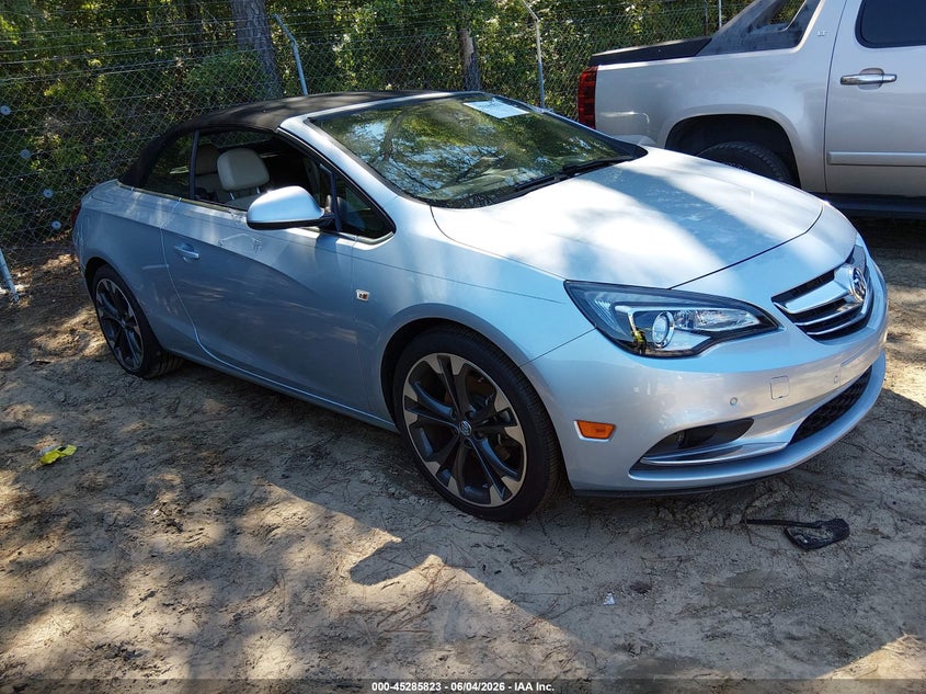 2016 Buick Cascada VIN W04WT3N53GG033125 IAAI salvage auction — WATER/FLOOD, Salvage Title, sold $2,700 on 2026-07-09 (photo 1)