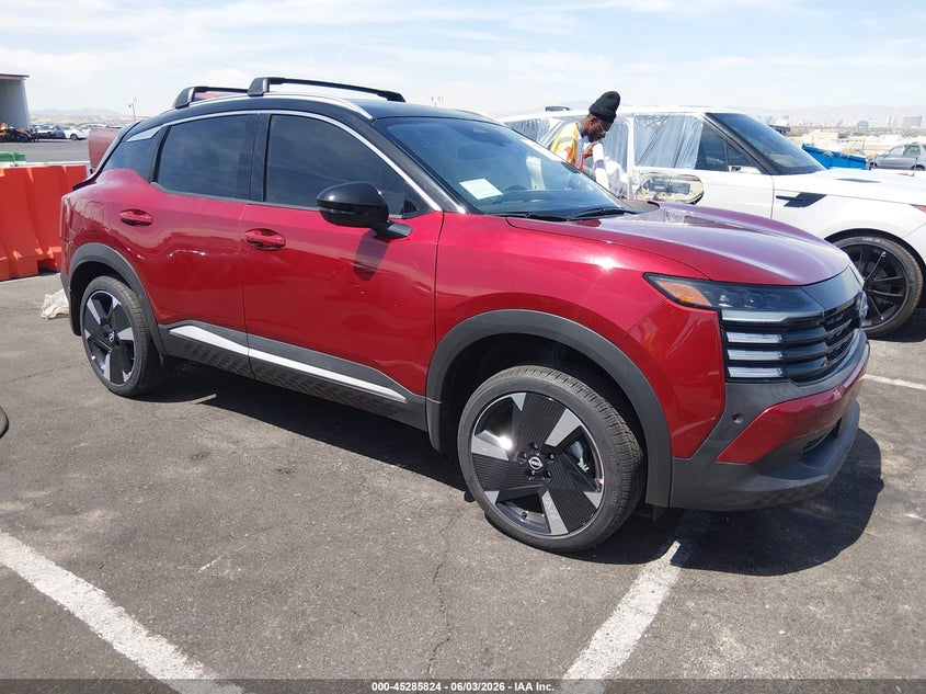 2025 Nissan Kicks VIN 3N8AP6DAXSL407260 IAAI salvage auction — REAR END, Salvage Title, sold $8,150 on 2026-07-17 (photo 1)