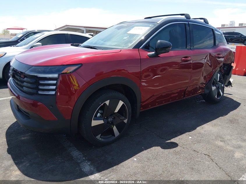 2025 Nissan Kicks VIN 3N8AP6DAXSL407260 IAAI salvage auction — REAR END, Salvage Title, sold $8,150 on 2026-07-17 (photo 2)