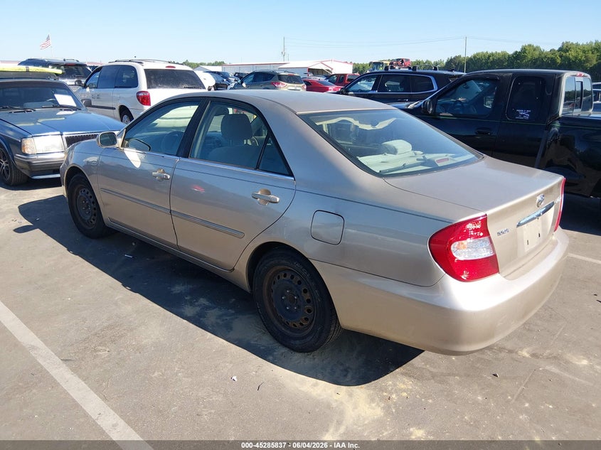2004 Toyota Camry VIN JTDBE32K740278605 IAAI salvage auction — NORMAL WEAR, Clear (North Carolina), sold $125 on 2026-07-08 (photo 3)