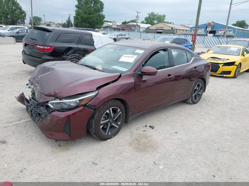 2025 Nissan Sentra VIN 3N1AB8CV6SY210988 IAAI salvage auction — RIGHT FRONT, Salvage (Illinois), sold $2,450 on 2026-07-09 (photo 2)