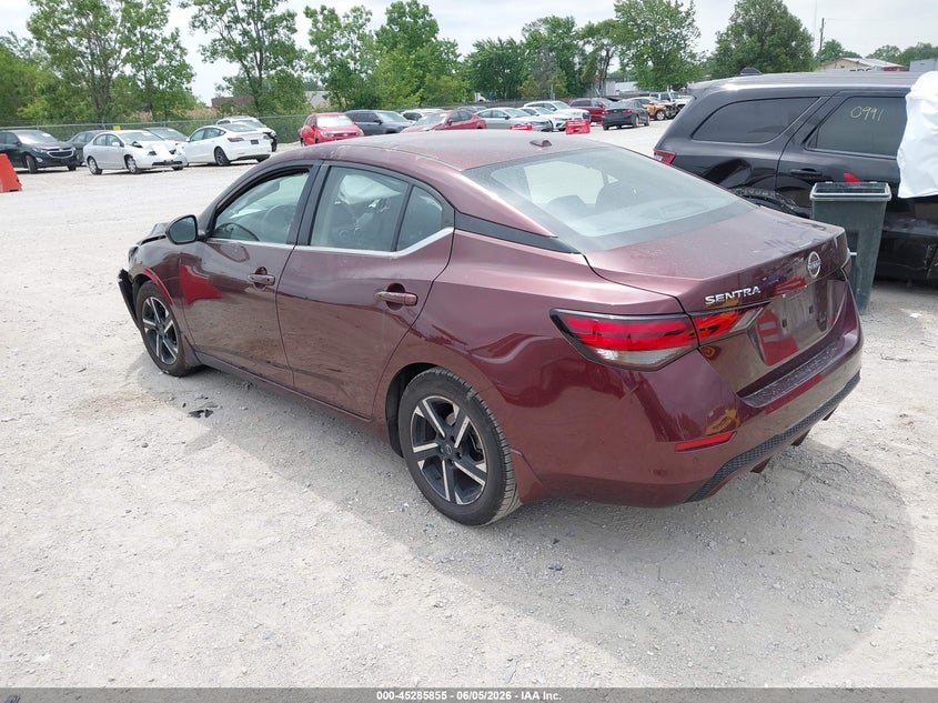 2025 Nissan Sentra VIN 3N1AB8CV6SY210988 IAAI salvage auction — RIGHT FRONT, Salvage (Illinois), sold $2,450 on 2026-07-09 (photo 3)