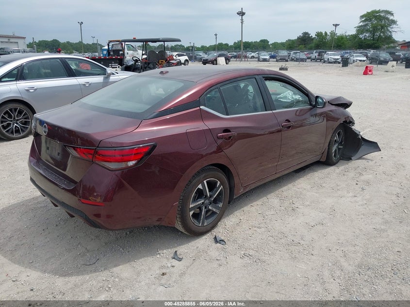 2025 Nissan Sentra VIN 3N1AB8CV6SY210988 IAAI salvage auction — RIGHT FRONT, Salvage (Illinois), sold $2,450 on 2026-07-09 (photo 4)