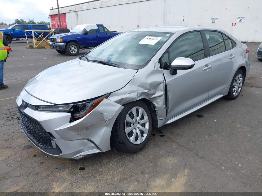 2022 Toyota Corolla VIN JTDEPMAE1NJ220977 IAAI salvage auction — LEFT FRONT, Salvage Title, sold $6,000 on 2026-07-16 (photo 2)