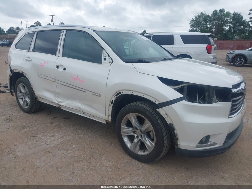 2014 Toyota Highlander VIN 5TDYKRFH6ES007649 — IAAI salvage auction photo