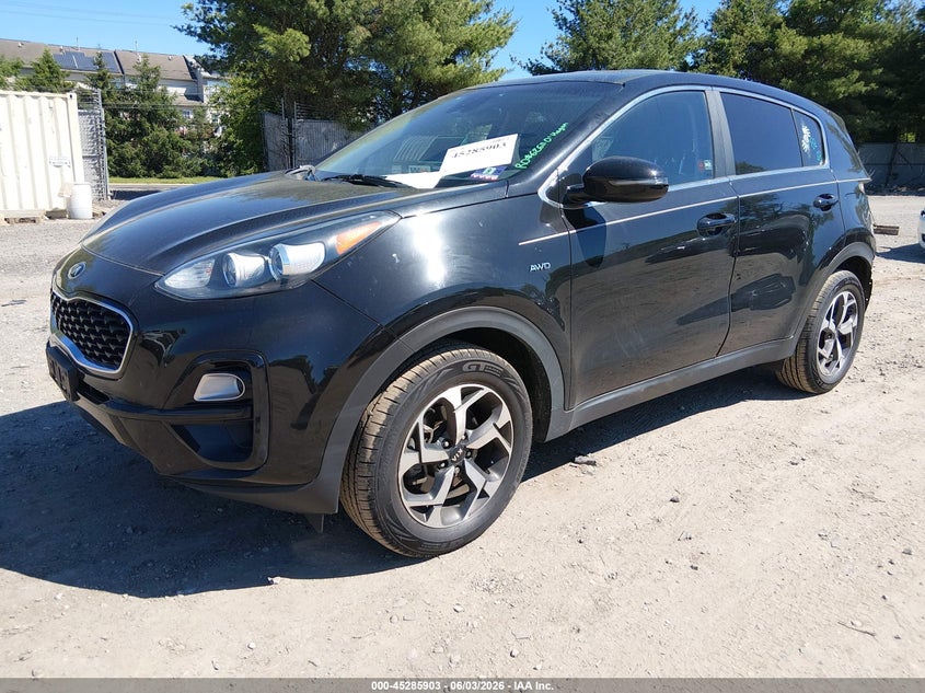 2020 Kia Sportage VIN KNDPMCAC2L7671906 IAAI salvage auction — REAR END, Salvage (New Jersey), sold $4,400 on 2026-07-31 (photo 2)