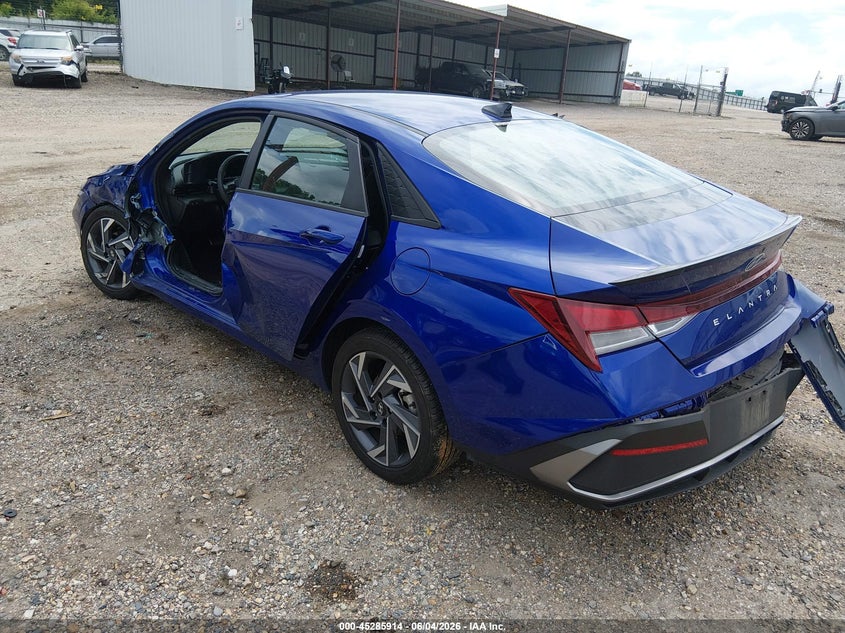 2025 Hyundai Elantra VIN KMHLM4DG4SU940129 IAAI salvage auction — LEFT SIDE, Salvage (Louisiana), sold $3,850 on 2026-07-29 (photo 3)