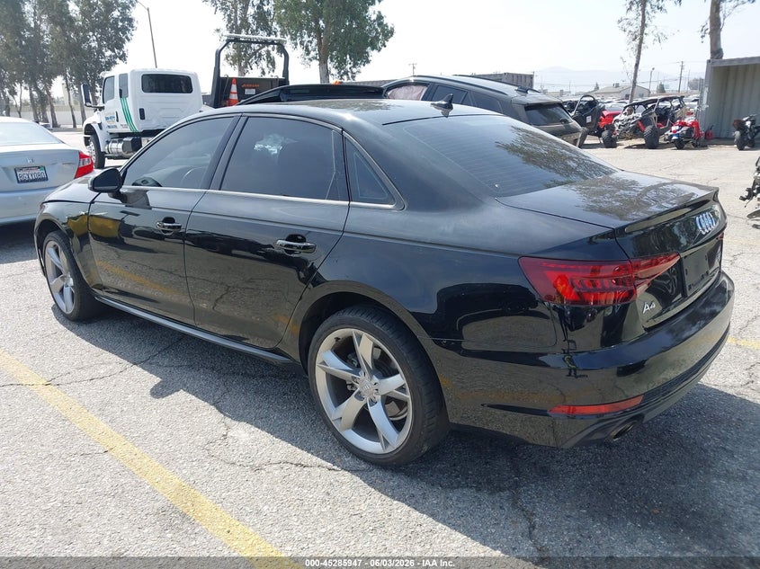 2018 Audi A4 VIN WAUKMAF47JN017392 IAAI salvage auction — FRONT END, Salvage Title, sold $2,350 on 2026-07-28 (photo 3)