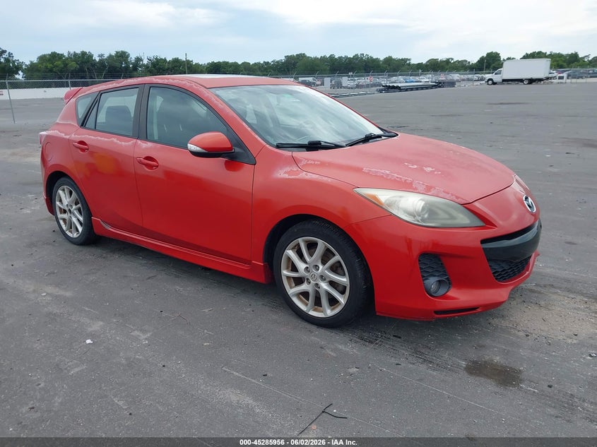 2012 Mazda 3 VIN JM1BL1M58C1633470 IAAI salvage auction — LEFT SIDE, Salvage Title, sold $825 on 2026-07-06 (photo 1)