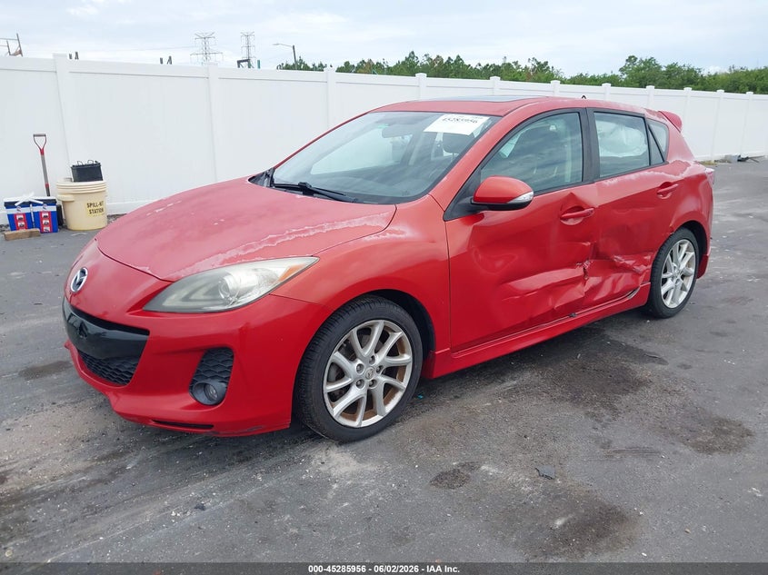 2012 Mazda 3 VIN JM1BL1M58C1633470 IAAI salvage auction — LEFT SIDE, Salvage Title, sold $825 on 2026-07-06 (photo 2)
