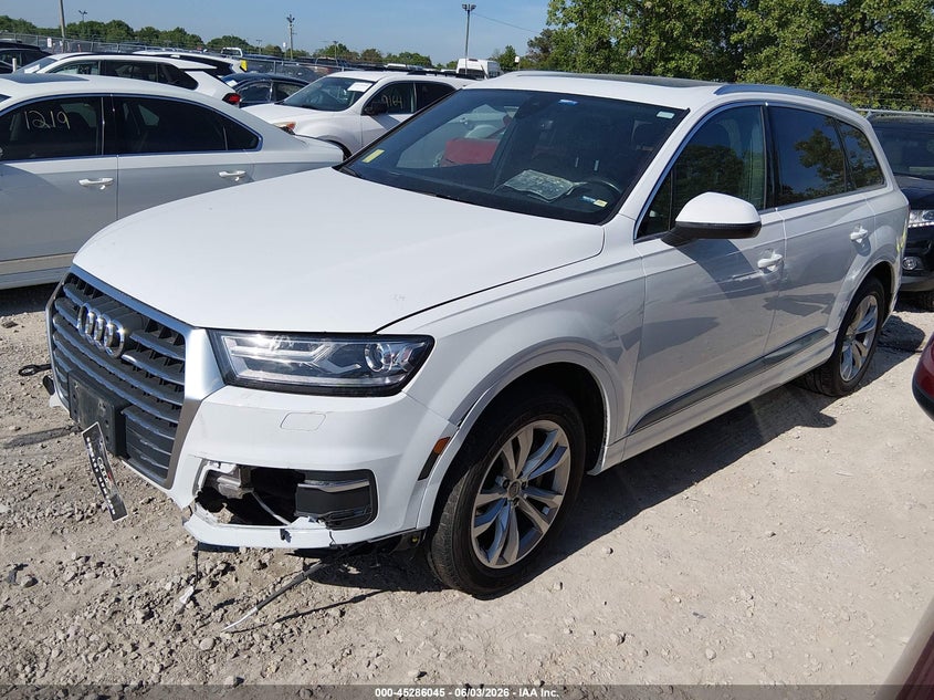 2017 Audi Q7 VIN WA1LAAF76HD019493 IAAI salvage auction — ENGINE DAMAGE, Salvage Title, sold $3,500 on 2026-07-21 (photo 2)