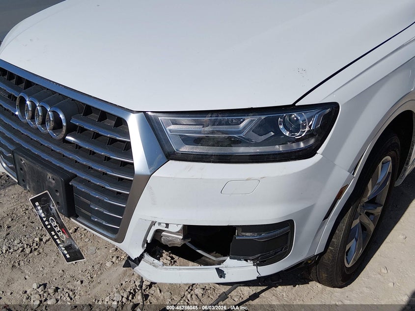 2017 Audi Q7 VIN WA1LAAF76HD019493 IAAI salvage auction — ENGINE DAMAGE, Salvage Title, sold $3,500 on 2026-07-21 (photo 6)