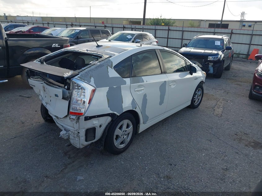 2010 Toyota Prius VIN JTDKN3DU2A0121798 IAAI salvage auction — FRONT & REAR, Salvage (Texas), sold $650 on 2026-07-15 (photo 4)