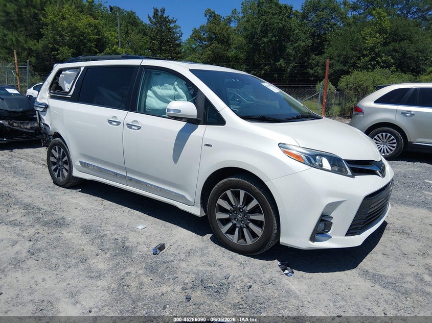 2020 Toyota Sienna VIN 5TDDZ3DC7LS233081 IAAI salvage auction — RIGHT REAR, Salvage Title, sold $12,000 on 2026-07-07 (photo 1)
