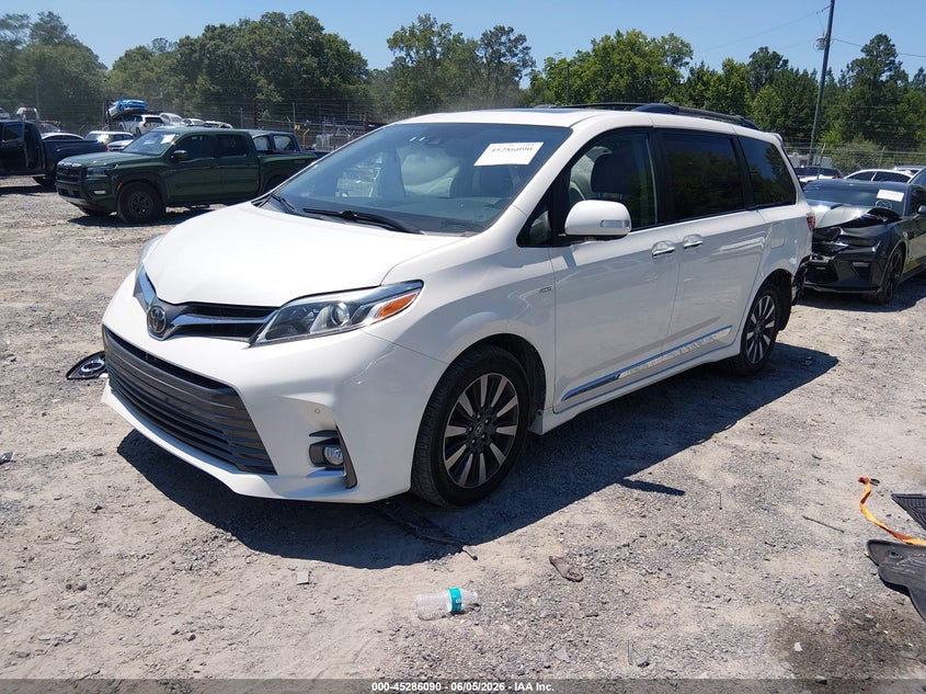 2020 Toyota Sienna VIN 5TDDZ3DC7LS233081 IAAI salvage auction — RIGHT REAR, Salvage Title, sold $12,000 on 2026-07-07 (photo 2)