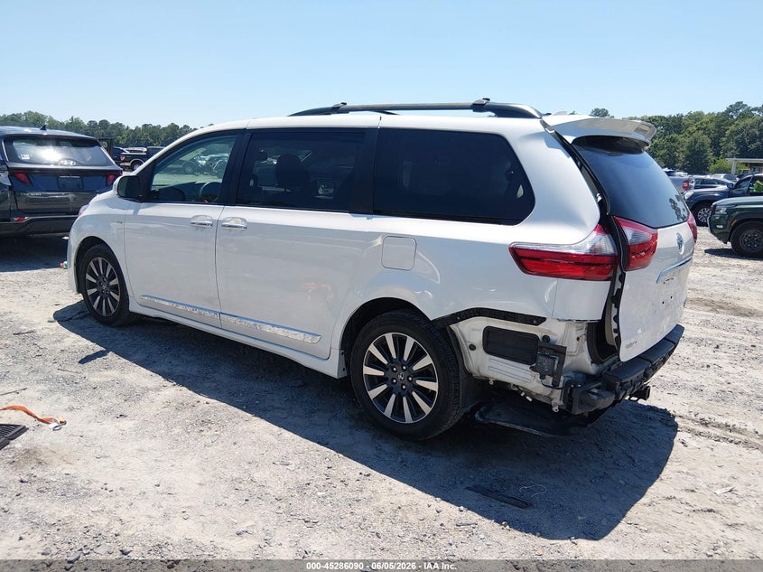 2020 Toyota Sienna VIN 5TDDZ3DC7LS233081 IAAI salvage auction — RIGHT REAR, Salvage Title, sold $12,000 on 2026-07-07 (photo 3)