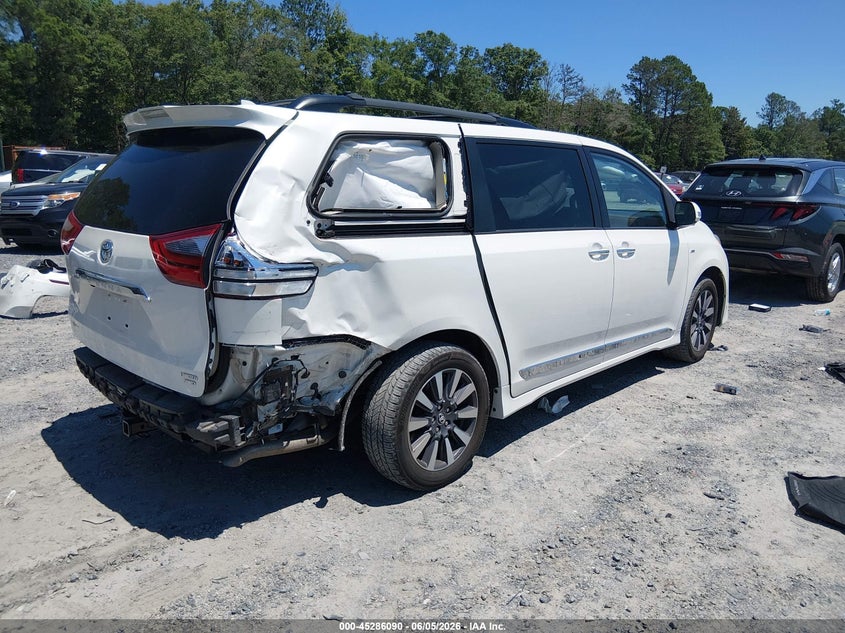 2020 Toyota Sienna VIN 5TDDZ3DC7LS233081 IAAI salvage auction — RIGHT REAR, Salvage Title, sold $12,000 on 2026-07-07 (photo 4)