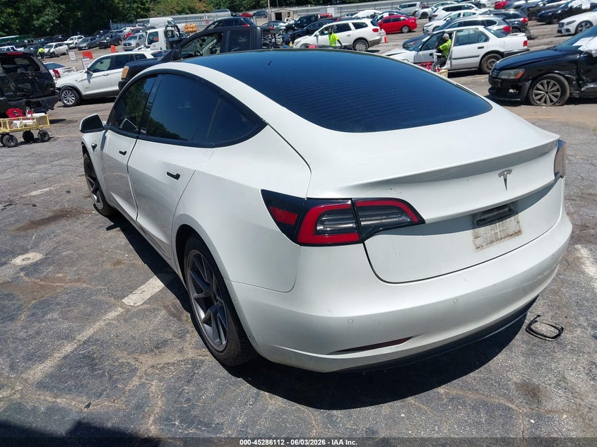 2021 Tesla Model 3 VIN 5YJ3E1EA9MF861450 IAAI salvage auction — FRONT END, Salvage (Georgia), sold $5,075 on 2026-07-30 (photo 3)