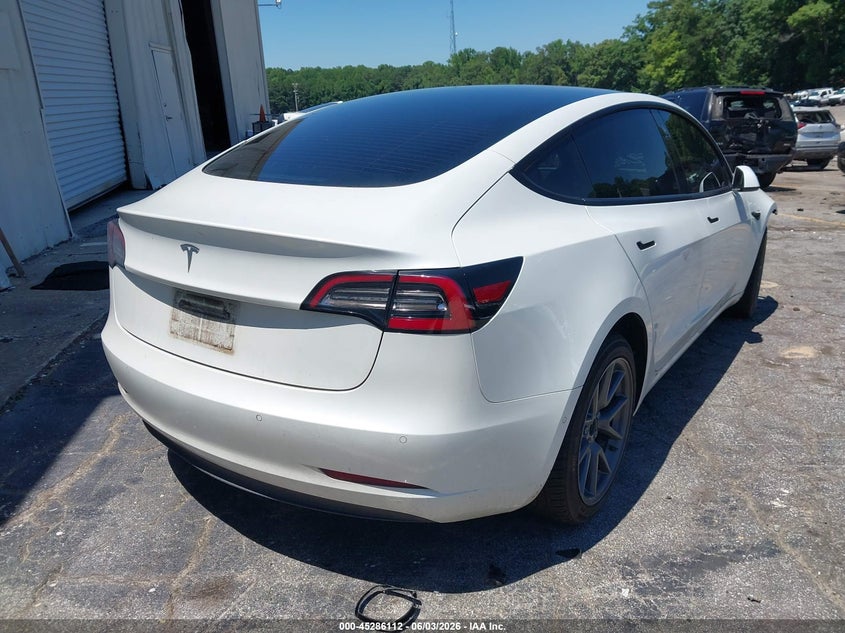 2021 Tesla Model 3 VIN 5YJ3E1EA9MF861450 IAAI salvage auction — FRONT END, Salvage (Georgia), sold $5,075 on 2026-07-30 (photo 4)