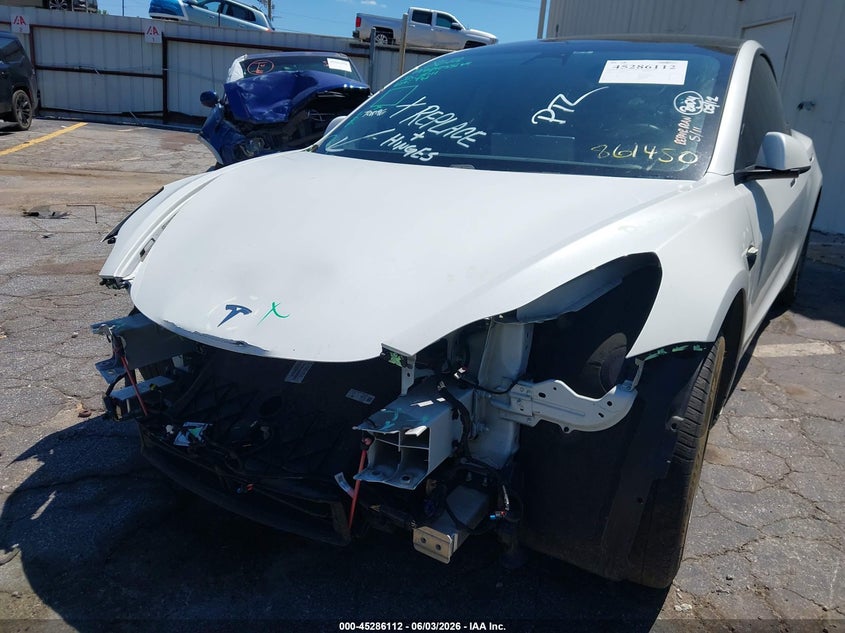 2021 Tesla Model 3 VIN 5YJ3E1EA9MF861450 IAAI salvage auction — FRONT END, Salvage (Georgia), sold $5,075 on 2026-07-30 (photo 6)