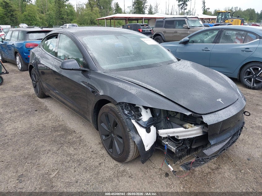2025 Tesla Model 3 VIN 5YJ3E1EAXSF030150 IAAI salvage auction — FRONT END, Bill Of Sale (Washington), sold $11,800 on 2026-07-30 (photo 1)