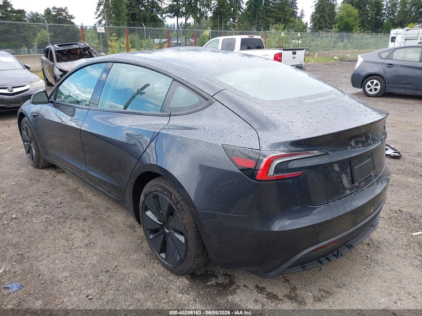 2025 Tesla Model 3 VIN 5YJ3E1EAXSF030150 IAAI salvage auction — FRONT END, Bill Of Sale (Washington), sold $11,800 on 2026-07-30 (photo 3)