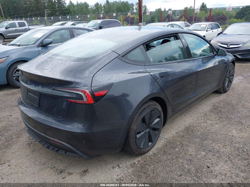 2025 Tesla Model 3 VIN 5YJ3E1EAXSF030150 IAAI salvage auction — FRONT END, Bill Of Sale (Washington), sold $11,800 on 2026-07-30 (photo 4)