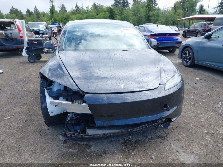 2025 Tesla Model 3 VIN 5YJ3E1EAXSF030150 IAAI salvage auction — FRONT END, Bill Of Sale (Washington), sold $11,800 on 2026-07-30 (photo 6)