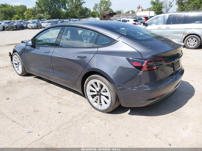 2023 Tesla Model 3 VIN 5YJ3E1EAXPF648950 IAAI salvage auction — FRONT END, Salvage Title, sold $7,450 on 2026-07-30 (photo 3)