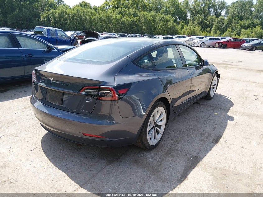2023 Tesla Model 3 VIN 5YJ3E1EAXPF648950 IAAI salvage auction — FRONT END, Salvage Title, sold $7,450 on 2026-07-30 (photo 4)
