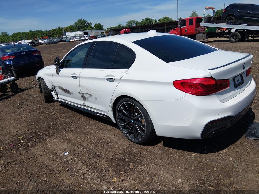 2018 BMW 5er VIN WBAJB9C52JB036818 IAAI salvage auction — SIDE, Salvage Title, sold $9,400 on 2026-07-09 (photo 3)