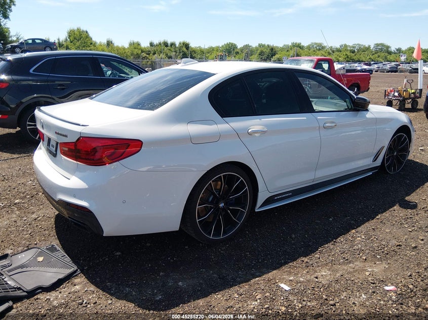 2018 BMW 5er VIN WBAJB9C52JB036818 IAAI salvage auction — SIDE, Salvage Title, sold $9,400 on 2026-07-09 (photo 4)