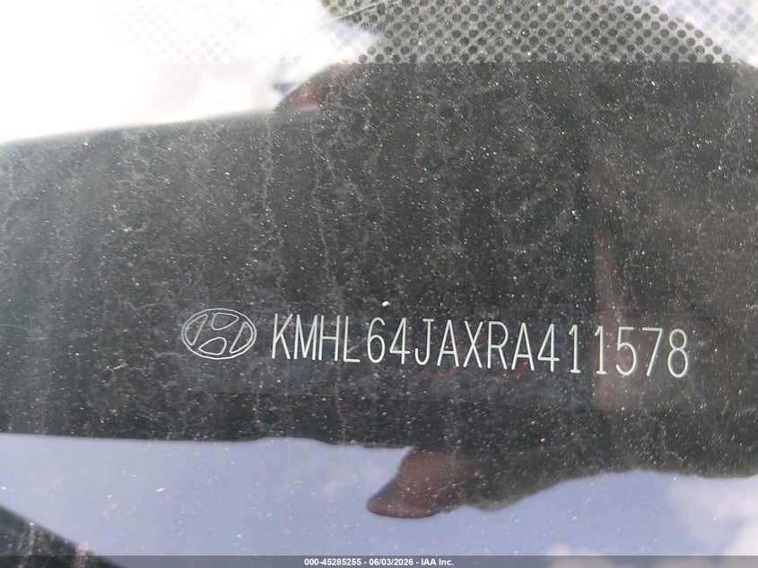 2024 Hyundai Sonata VIN KMHL64JAXRA411578 IAAI salvage auction — FRONT END, Salvage Title, sold $2,500 on 2026-07-13 (photo 9)
