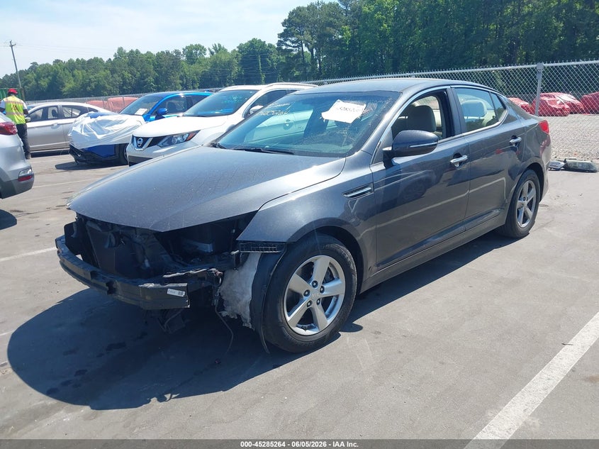 2015 Kia Optima VIN 5XXGM4A7XFG514029 IAAI salvage auction — FRONT END, Salvage Title, sold $800 on 2026-07-15 (photo 2)