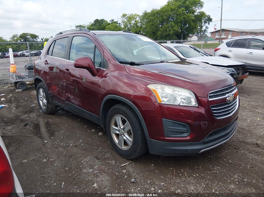 2016 Chevrolet Trax VIN 3GNCJLSBXGL244947 IAAI salvage auction — RIGHT SIDE, Salvage Title, sold $950 on 2026-07-09 (photo 1)