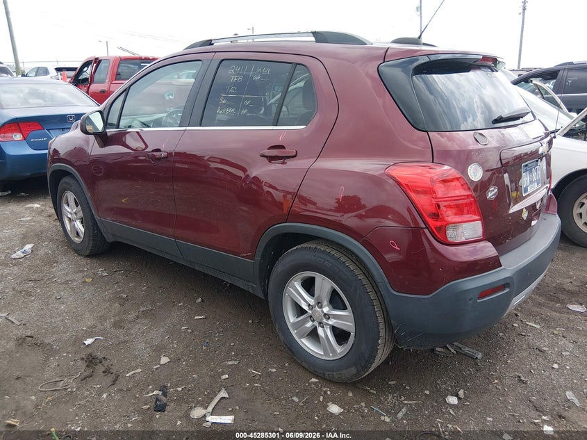 2016 Chevrolet Trax VIN 3GNCJLSBXGL244947 IAAI salvage auction — RIGHT SIDE, Salvage Title, sold $950 on 2026-07-09 (photo 3)