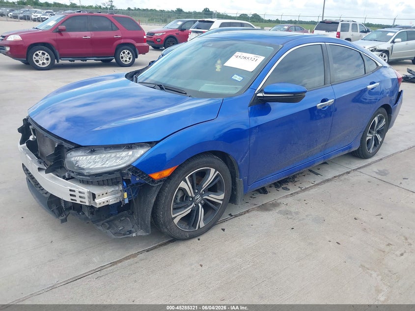 2017 Honda Civic VIN 19XFC1F91HE029149 IAAI salvage auction — FRONT END, Original (Texas), sold $6,175 on 2026-07-10 (photo 2)