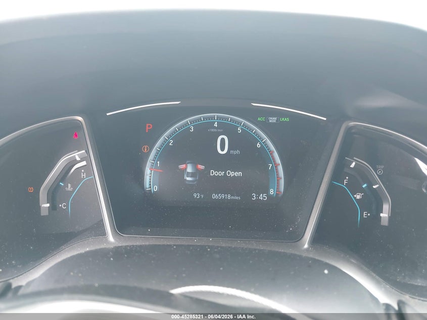 2017 Honda Civic VIN 19XFC1F91HE029149 IAAI salvage auction — FRONT END, Original (Texas), sold $6,175 on 2026-07-10 (photo 7)