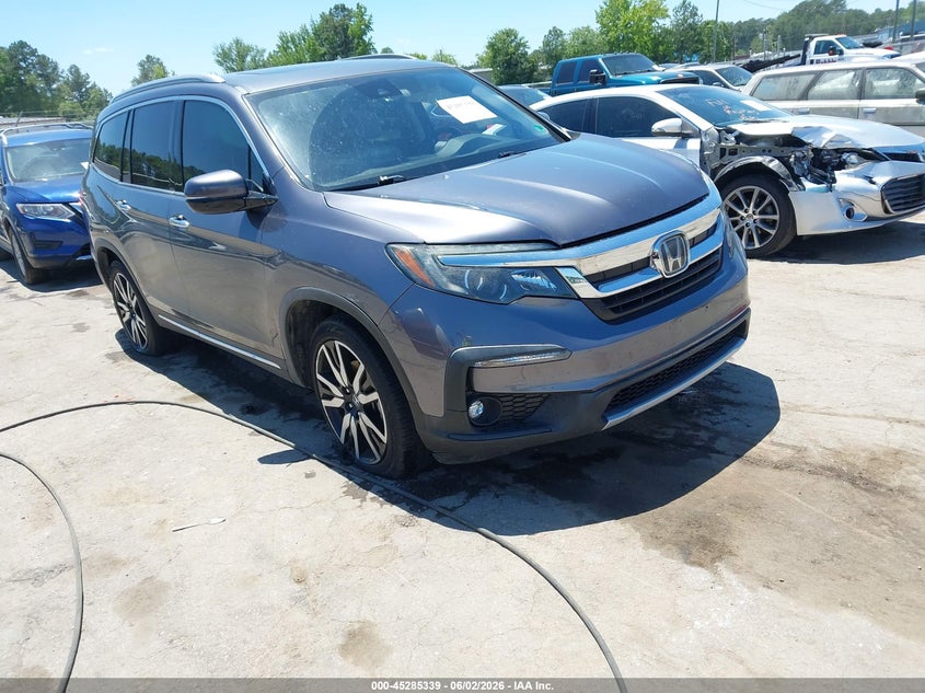 2019 Honda Pilot VIN 5FNYF5H69KB043621 IAAI salvage auction — SIDE, Salvage Title, sold $7,100 on 2026-07-22 (photo 1)