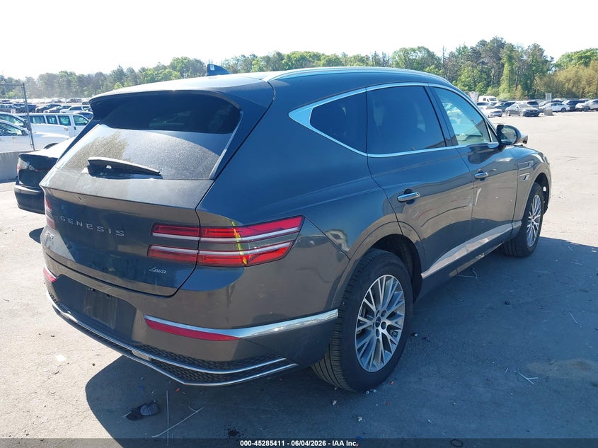 2025 Genesis Gv80 VIN KMUHFESB5SU236424 IAAI salvage auction — FRONT END, Salvage Title, sold $12,200 on 2026-07-21 (photo 4)