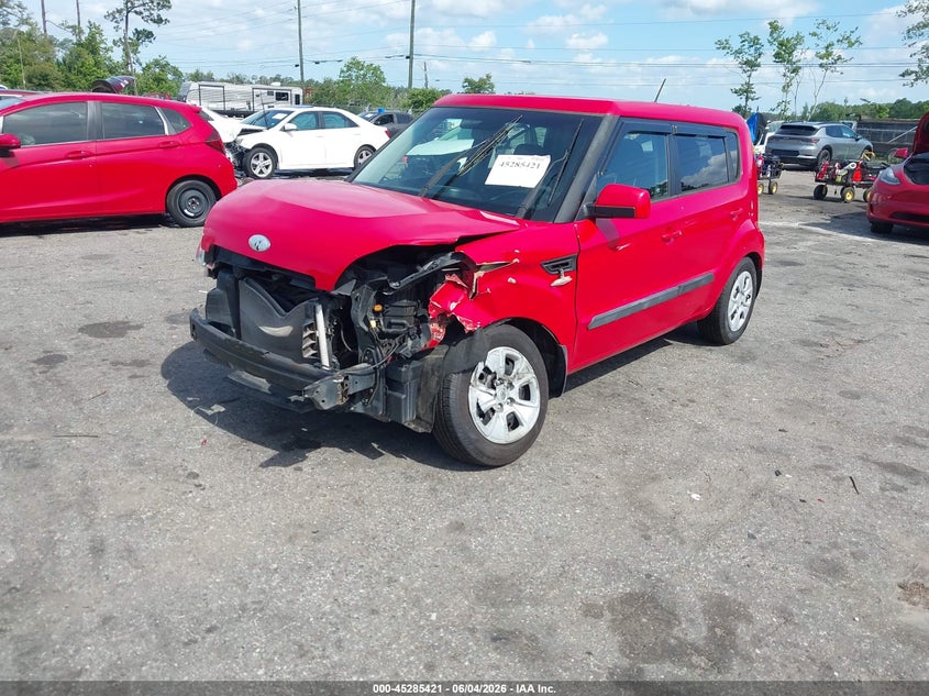 2013 Kia Soul VIN KNDJT2A53D7633431 IAAI salvage auction — FRONT END, Salvage Title, sold $375 on 2026-07-07 (photo 2)