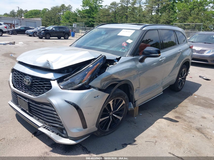 2021 Toyota Highlander VIN 5TDLZRBH3MS069200 IAAI salvage auction — FRONT END, Salvage Title, sold $15,450 on 2026-07-24 (photo 6)
