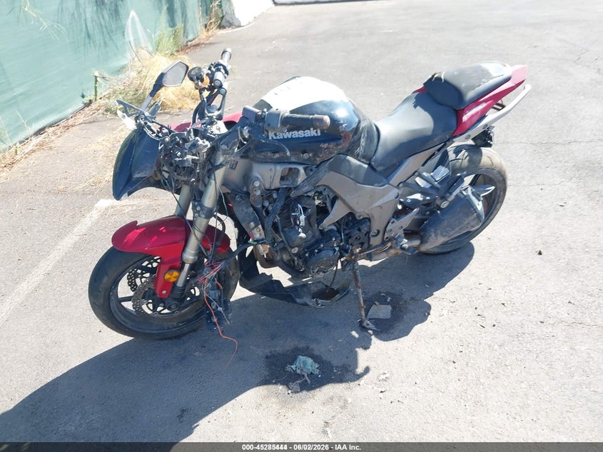 2011 Kawasaki Zx1000 VIN JKAZXCG18BA004128 IAAI salvage auction — FRONT & REAR, Salvage (Idaho), sold $650 on 2026-07-17 (photo 2)
