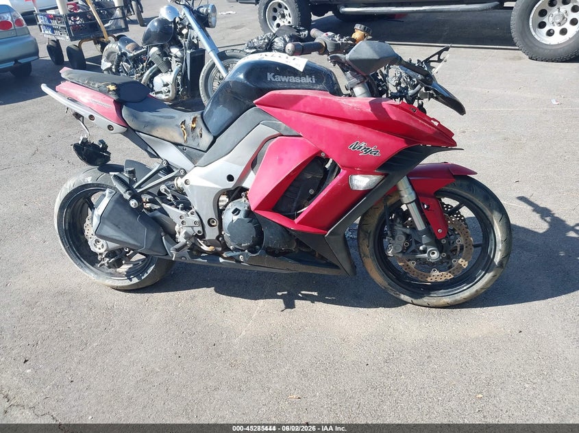 2011 Kawasaki Zx1000 VIN JKAZXCG18BA004128 IAAI salvage auction — FRONT & REAR, Salvage (Idaho), sold $650 on 2026-07-17 (photo 8)